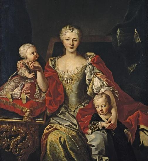 Martin van Meytens Portrait of Polyxena Christina of Hesse Rotenburg oil painting image